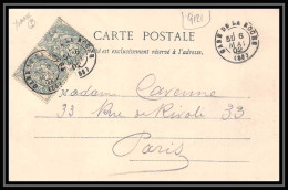 9121 N°111 Blanc Paire Blanc Cad Gare De La Roche 88 1902 France Carte Postale Postcard Cezy - 1877-1920: Semi-Moderne