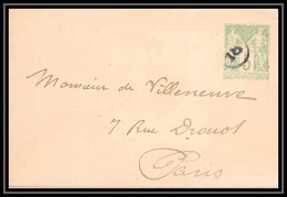 9076 LSC 5c Sage Jour De L'an 18 Entier Stationery Enveloppe France Lettre Cover - Standaardomslagen En TSC (Voor 1995)