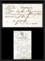 9036 LAC Entete Artillerie A Cheval 20 Auxonne Cote D Or Paris 15/9/1799 Marque Postale Lineaire France Lettre Cover - 1701-1800: Voorlopers XVIII