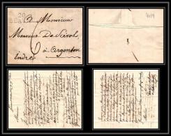 9029 LAC 20 Beaune Cote D'or Pour Argentan Indre 1813 Marque Postale Lineaire 32x11 France Lettre Cover - 1801-1848: Precursors XIX