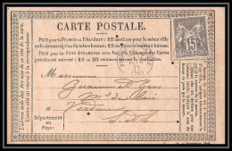 8983 LAC Pierre En Bresse Saone-et-Loire N 77 Sage 15c France Precurseur Carte Postale (postcard) - Cartes Précurseurs
