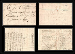 9003 LAC De Champagne 20 Mirebeau Cote D Or 1801 Garnison De Turin Militaire Marque Postale Lineaire 31x9 France Lettre - 1801-1848: Précurseurs XIX