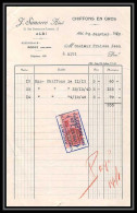 8899 Rodez Aveyron Albi Tarn 1940 Simorre 1f20 Entete Commercial Timbre Fiscal Fiscaux Sur Document - Lettres & Documents