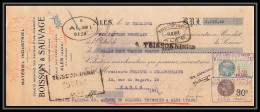 8897 Ales Gard Boisson Sauvage 1931 Affranchissement Compose 1f80 1931 Entete Commercial Timbre Fiscal Document - Covers & Documents