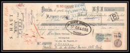 8882 Paris Bois Haut 1932 Affranchissement Compose 5f10 Entete Commercial Timbre Fiscal Fiscaux Sur Document - Brieven En Documenten