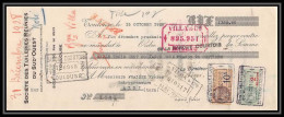 8875 Toulouse Haute-Garonne Tuileries Reunies 1928 Affranchissement Compose 2f10 Entete Commercial Timbre Fiscal Fiscaux - Lettres & Documents