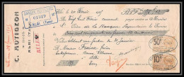 8872 Affranchissement Compose Bois Autigeon 1925 60c Entete Commercial Timbre Fiscal Fiscaux Sur Document - Lettres & Documents