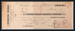 8870a Toulouse Haute-Garonne Information Regionale 1925 Paire 5c Entete Commercial Timbre Fiscal Effet Commerce Fiscaux  - Brieven En Documenten