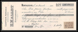 8856 Montauban Tarn-et-Garonne Comptoir Agricole Mallet 1902 5c Entete Timbre Fiscal Effet Commerce Document - Covers & Documents