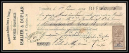 8860 Denrees Coloniales Duplan 1882 Toulouse 5c Entete Commercial Timbre Fiscal Effet Commerce Fiscaux Document - Brieven En Documenten