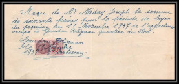 8847 Gourdan Polignan Haute-Garonne 1937 50c Timbre Fiscal Fiscaux Sur Document - Lettres & Documents