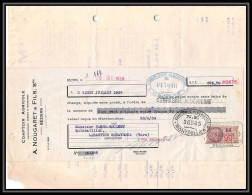 8832 Labastide-Rouairoux TARN MIDIGAZ 1939 Beziers 90c Entete Commercial Timbre Fiscal Fiscaux Sur Document - Brieven En Documenten