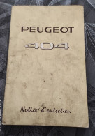 Revue Technique Peugeot 404 - KFZ
