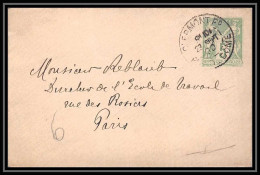 8807 LSC Sage 5c Vert Ttb Clermont Pour Paris 1900 Enveloppe France Entier Postal Stationery - Standaardomslagen En TSC (Voor 1995)