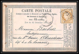 8753 LAC Etiquette Ateliers Toulet 1874 N 55 Ceres 15c GC 52 Albert Somme France Precurseur Carte Postale (postcard) - Vorläufer