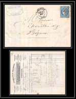 8714 LAC Entete Illustree Viguerie 1871 N 46B Bordeaux 20c GC 3982 Toulouse Beziers Herault France Lettre (cover) - 1849-1876: Classic Period