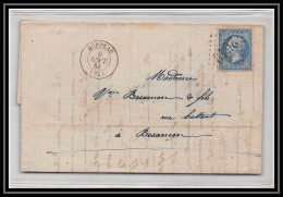 8665 LAC Derriere Le Mont N 22 Napoleon 20c Morteau Doubs GC 2549 France Lettre (cover) - 1849-1876: Période Classique