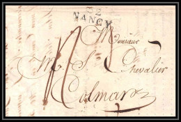 8574 LAC Meurthe 88x11 Nancy 1819 Pour Colmar Marque Postale Lineaire France Lettre (cover) - 1801-1848: Précurseurs XIX