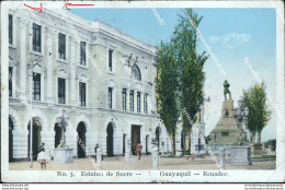 Cb633 Cartolina Guayaquil Ecuador Estatua De Sucre - Altri & Non Classificati