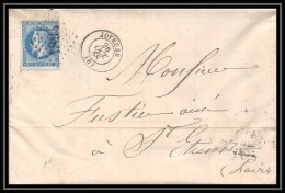 8410 LAC 1868 N 29 Napoleon 20c GC 1894 Joyeuse Ardeche St Etienne Loire France Lettre - 1849-1876: Periodo Classico