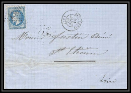 8397 LAC 1869 N 29 Napoleon 20c GC 1300 Dieulefit Drome St Etienne Loire France Lettre Cover - 1849-1876: Periodo Classico