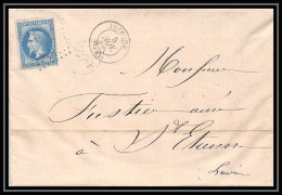 8401 LAC 1868 N 29 Napoleon 20c GC 1894 Joyeuse Ardeche St Etienne Loire France Lettre - 1849-1876: Klassik