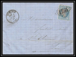 8379 LAC La Ganille = Boite Rurale B 1870 Bureau De Passe 2565 Cad Type 16 N 29 GC 1256 Cunlhat Puy-de-Dome St Etienne - 1849-1876: Klassieke Periode