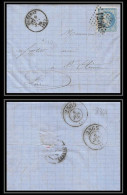 8369 LAC La Ganille = Boite Rurale B 1870 Bureau De Passe 2565 Double Frappe Cad Type 16 N 29 1256 Cunlhat Puy-de-Dome - 1849-1876: Période Classique