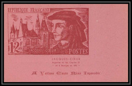 9996 N°1034 Jacques Cœur Bourges Eglise Church Cathedrale 1955 Neuve France Carte Postale Postcard - Commemorative Postmarks