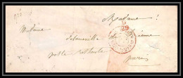 9932 Lsc Non Reclamee Paris Taxe 15 1859 ? Marque Postale France Lettre Cover - 1801-1848: Vorläufer XIX