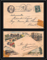 9902 N°137 Semeuse 1908 Convoyeur Beziers A Lodeve Herault Puy Ramon Florensac France Carte Postale Paris Postcard - Spoorwegpost