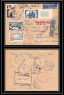 9873 Par Avion N°1035 Frégate La Capricieuse La Rochelle 1955 Canada Affranchissement Compose France Lettre Recommande - 1960-.... Covers & Documents