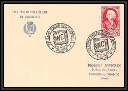 9812 Entete Goupement Philatelique De Maubeuge Paris Cheminots 1950 N°857 Marquis Dupleix France Carte Postale Postcard - Gedenkstempel