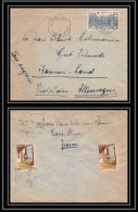 9718 Vignettes Tuberculose N°760 Luxembourg Horbourg Haur Rhin 1945 France Allemagne Deutschland Lettre Cover - 1921-1960: Modern Period