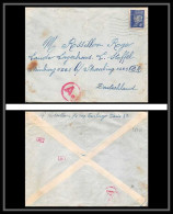 9701 N°521a Petain 4f Paris 1944 France Guerre 1939/1945 Censure Lettre Cover Allemagne Deutschland - Oorlog 1939-45