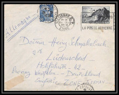 9695 Cad A3 Et A4 St Etienne Loire 1948 Westfalen Zone Anglaise Allemagne Deutschland Gandon Raz France Lettre Cover - 1921-1960: Période Moderne