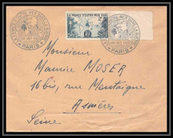 9580 N°741 Outre-mer Croix De Lorraine Paris 1945 France Lettre Cover - Commemorative Postmarks