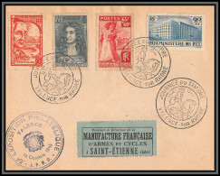 9566 Exp Valence N°397 La Fontaine 401 424 Ptt Journee Du Timbre 1945 Affranchissement Compose France Lettre Cover - Commemorative Postmarks