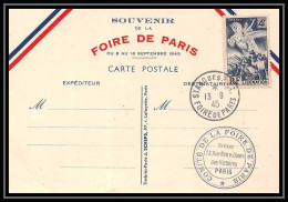 9570 Entete Foire De Paris N°669 Liberation 1945 France Carte Postale Postcard - Commemorative Postmarks