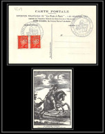 9509 N°511 Paire Petain 1942 Le Courrier Francais Exposition La Poste A Paris France Carte Postale Postcard - Commemorative Postmarks