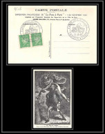 9508 N°513 Paire Petain 1942 Exposition La Petite Poste A Paris France Carte Postale Postcard - Gedenkstempel