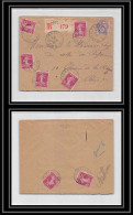 9489 N°190 X5 Semeuse Blanc Tb Affranchissement Coye La Foret Oise France Lettre Recommande Cover - 1921-1960: Période Moderne