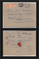 9479 Cachet De Cire N°142 Semeuse 35c St Brieuc Cotes D'armord 1916 France Lettre Recommande Cover - 1921-1960: Modern Period