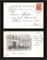 9331 N°129 Semeuse 10c Convoyeur Paris Grandville 1904 France Carte Postale Houdan Gendarmerie Postcard - Poste Ferroviaire