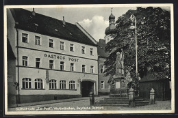 AK Waldmünchen, Blick Zum Gasthof-Cafe Zur Post  - Other & Unclassified