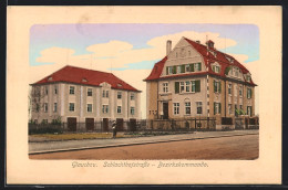 AK Glauchau, Schlachthofstrasse Mit Bezirkskommando, Gebäudeansicht  - Glauchau