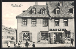 AK Glauchau, Geschäft V. Ernst Kyber Auf Der Breitestrasse  - Glauchau