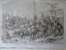 D203491 P456 The Battle Of Blumenau,  The Battle Of Lamač -Bratislava Slovakia -woodcut From A Hungarian Newspaper 1866 - Stampe & Incisioni