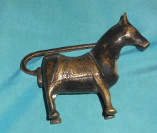 Antique Nepal Special 2-piece Horse Lock Unpickable Intricate Work - Antike Werkzeuge
