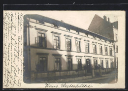 Foto-AK Bielefeld, Haus Westerfrölke, Strassenansicht 1909  - Bielefeld